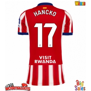 Atletico Madrid David Hancko #17 Replica Home Stadium Shirt for Women 2026-27 Short Sleeve